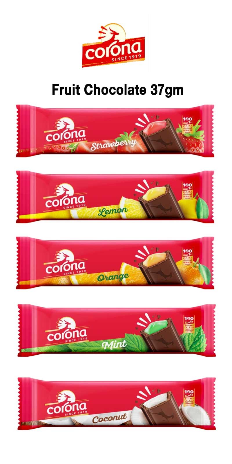 Fruit Chocolate range chocolate by Corona
