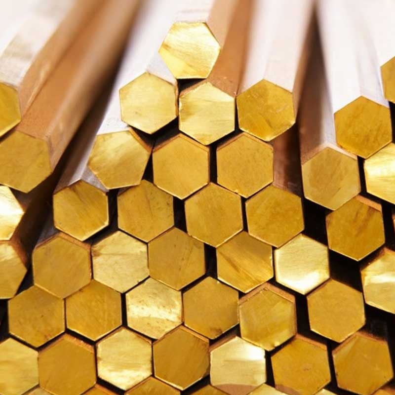 Brass Bar – Hexagonal Solid BY EWB